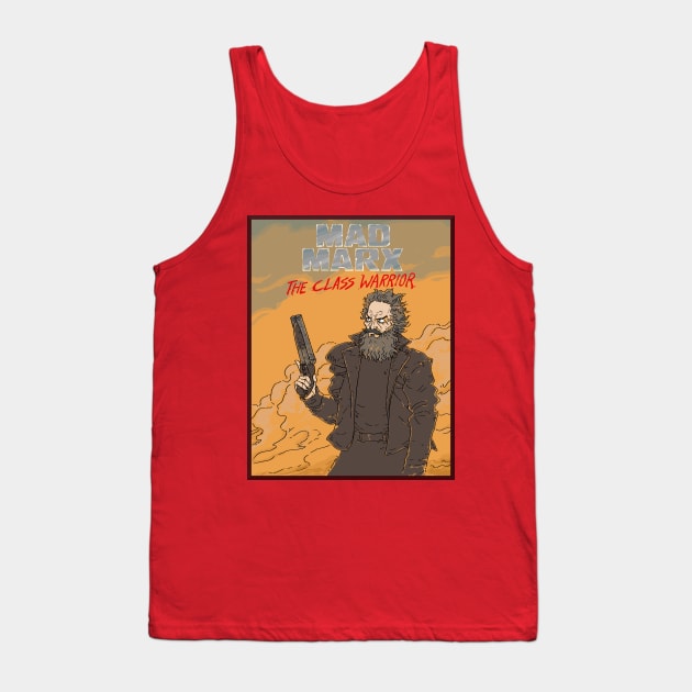 Mad Marx: The Class Warrior Tank Top by ExistentialComics